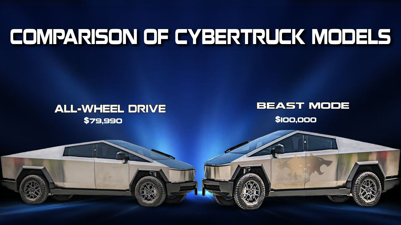 Comparison of Cybertruck models