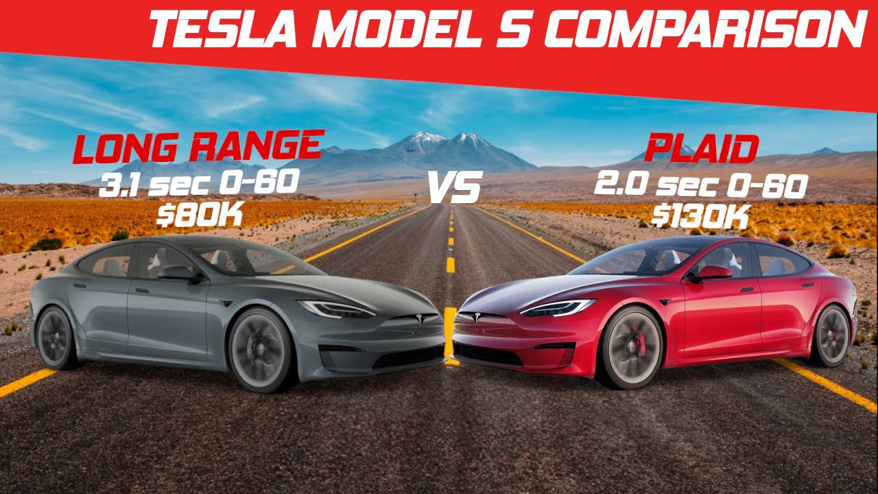 Comparison Tesla Model S models