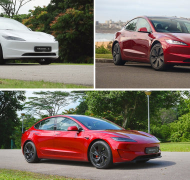 Comparison Tesla Model 3 2024 Highland models