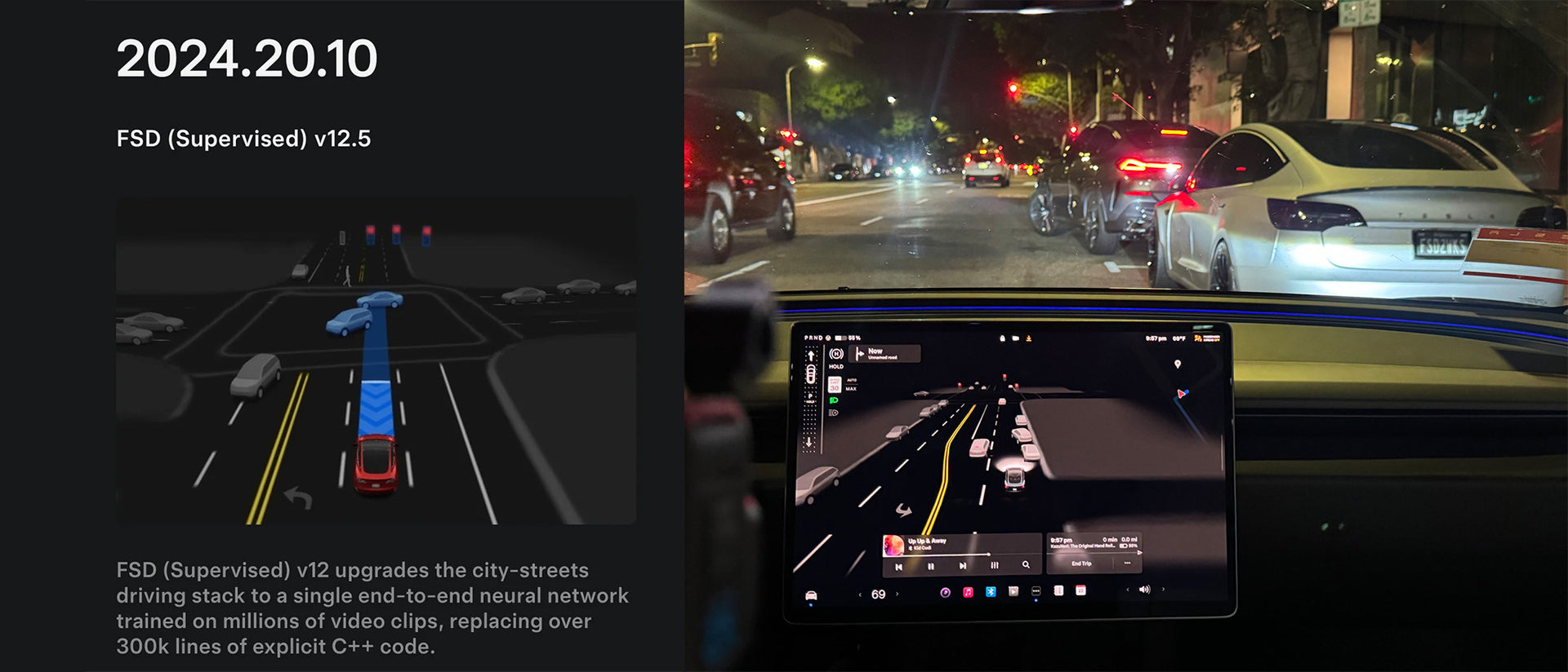 Tesla OTA 2024.20.10 (FSD 12.5) Release Notes