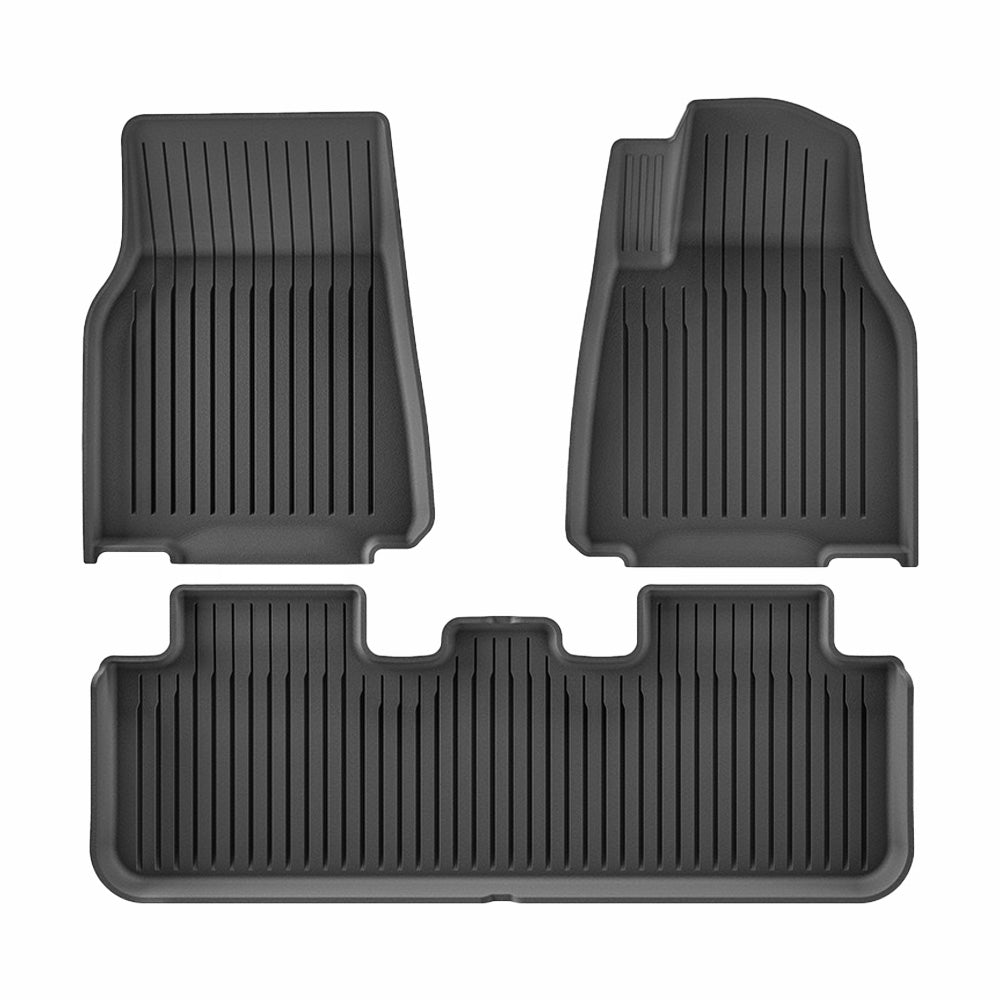 2025+ Tesla Model Y Juniper RHD Custom-Fit TPE All-Weather Floor Mats with Detachable Carpet – Eco-Friendly & OEM Precision