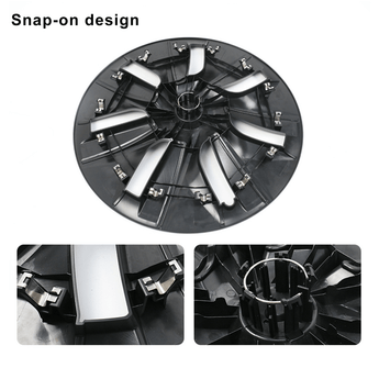 Yeslak Tesla Model Y Wheel Cover Snap-on design