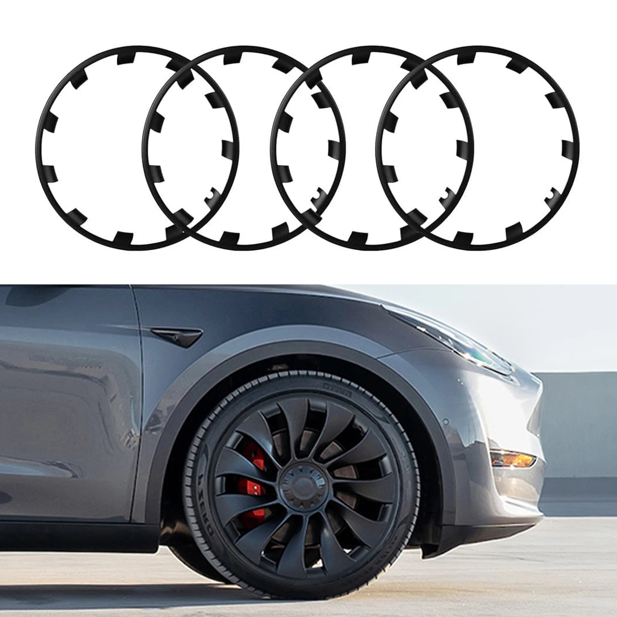 Model Y Wheel Rim Protector 4 PCS 21 Inches for Model Y