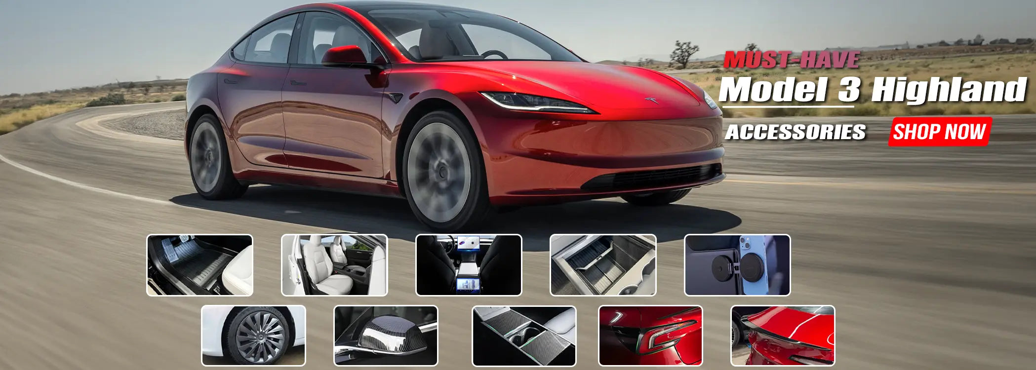 Hub USB de console centrale pour Tesla 2024 Model 3 Highland