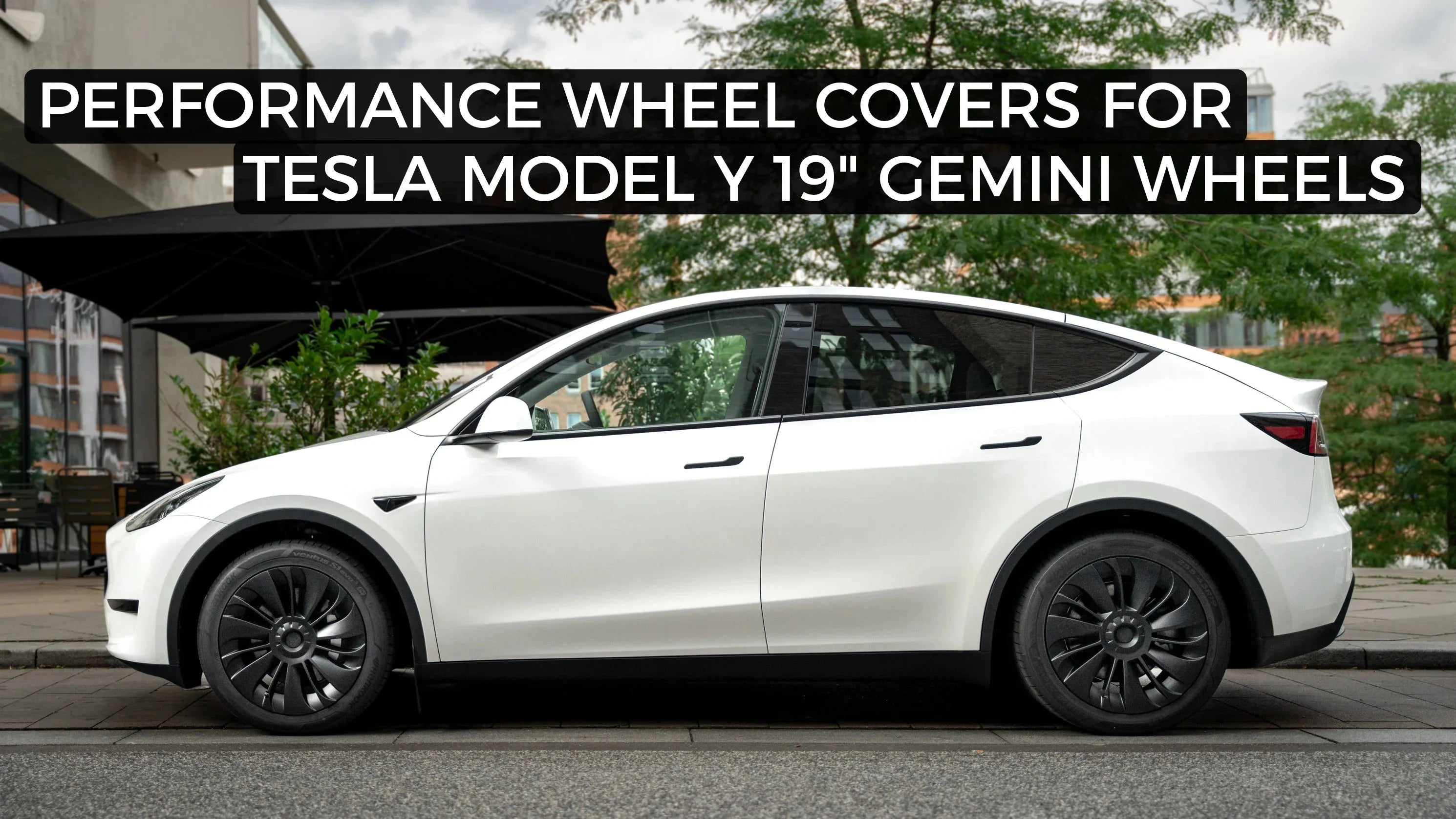 Performance Wheel Covers For Tesla Model Y 19 inch Gemini Wheels