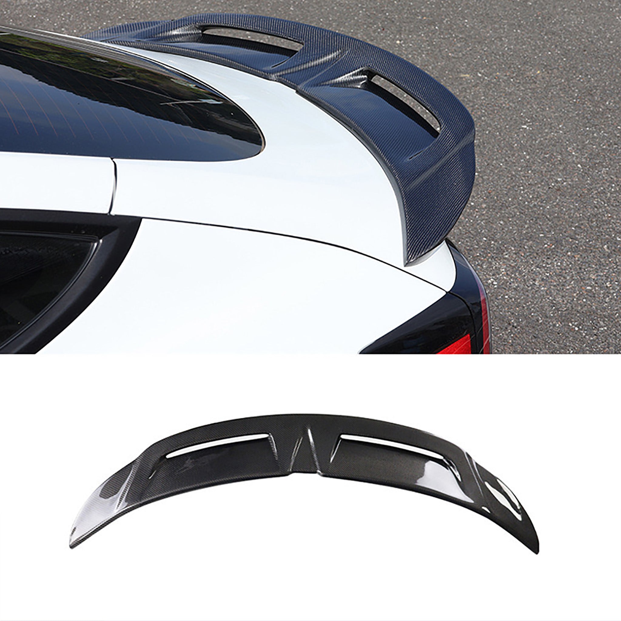 Real Carbon Fiber Spoiler Wing for Tesla Model 3 Highland 2024+