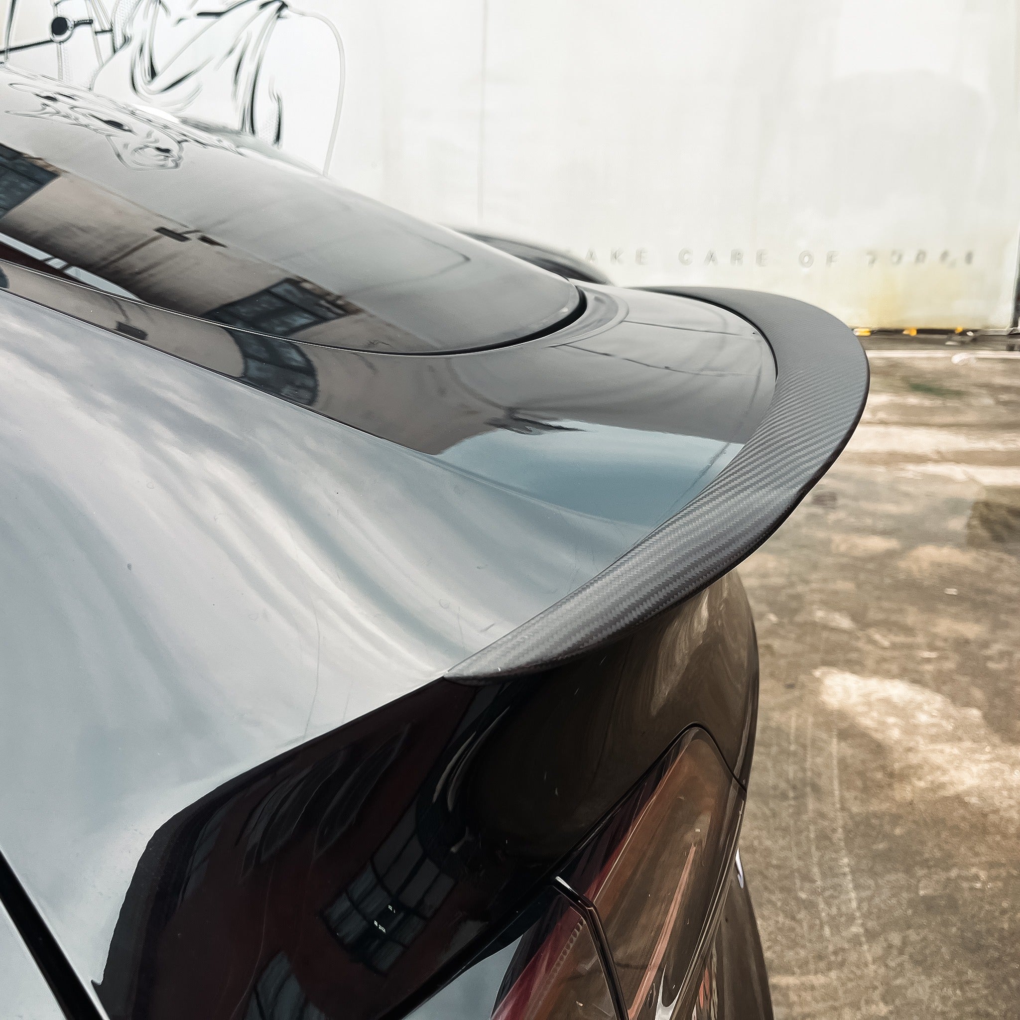 Real Carbon Fiber Spoiler for Tesla Model Y – Enhance Performance & Aesthetics