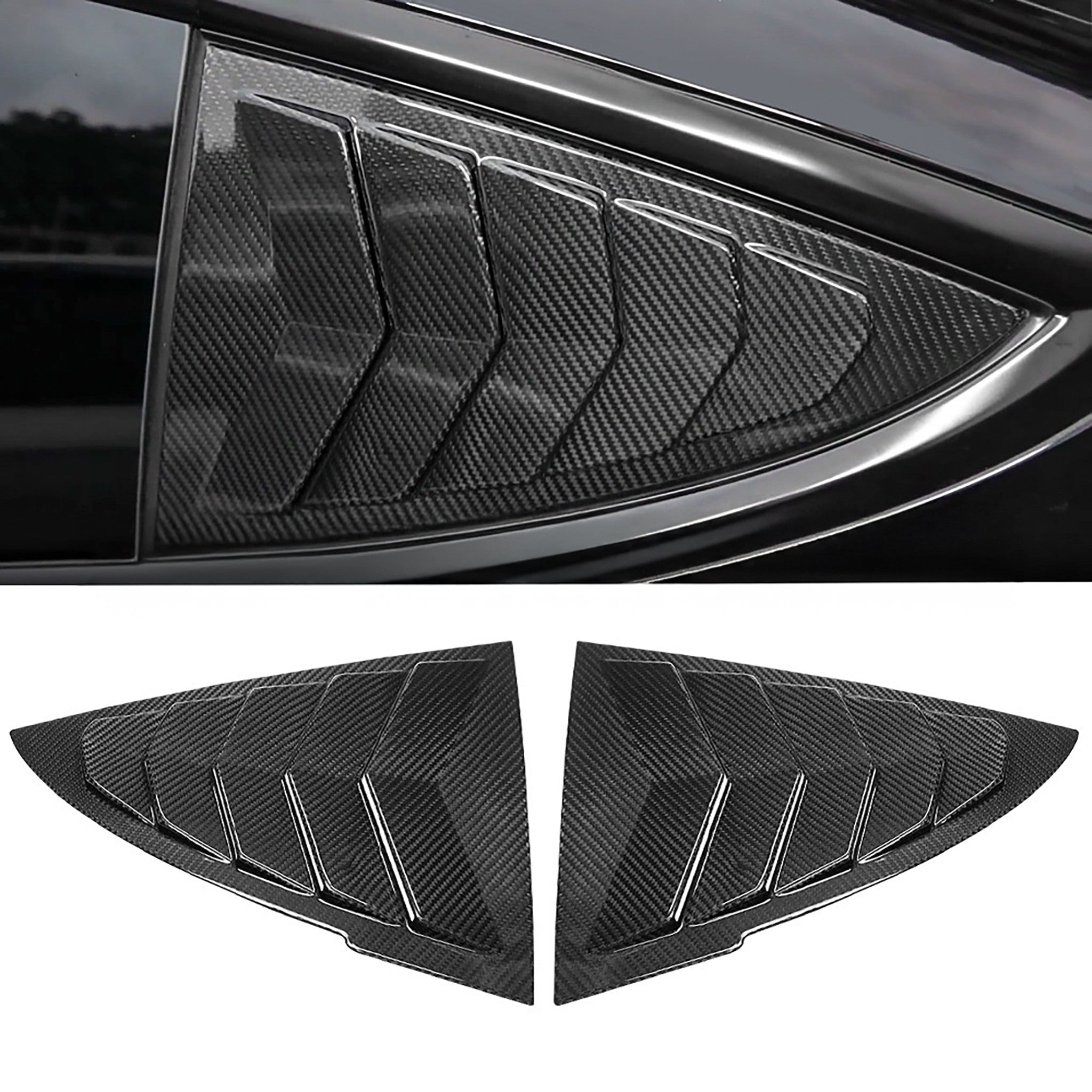 Rear Side Window Louvers For Tesla Model 3 Highland 2024+