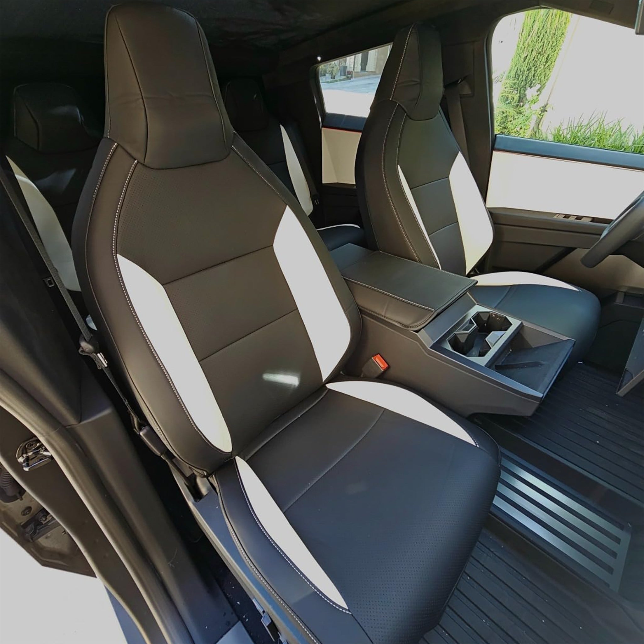 Tesla Cybertruck Custom Leather Full Wrapping Seat Covers