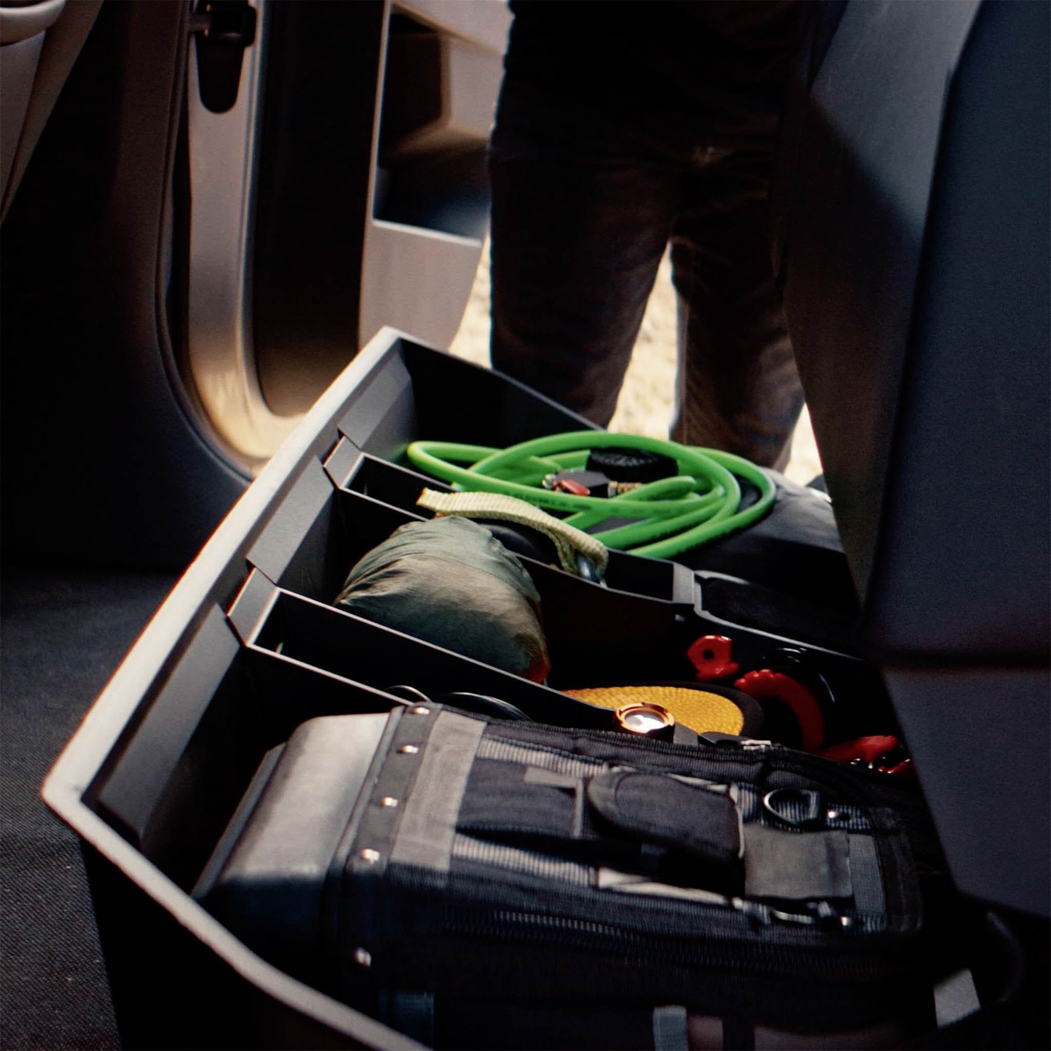 Cybertruck Underseat Storage Bin with Add-On Buckets