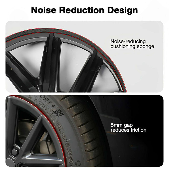 Tesla Model 3 18 Inch Thunder Style Wheel Covers Low Wind Resistance and Quiet Design