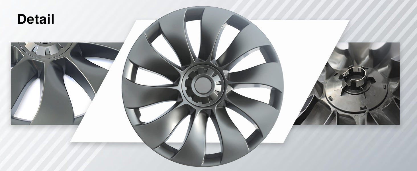 Tesla Model 3 19 Inch Uberturbine Wheel Covers Replacement Hub Caps Details