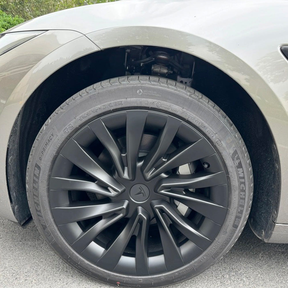 Tesla Model 3 Highland Wheel Covers 18 Inch Hub Caps Real Shot