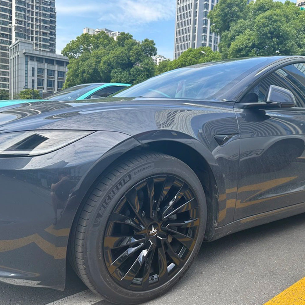 Tesla Model 3 Highland Wheel Covers 18 Inch Hub Caps Real Shot