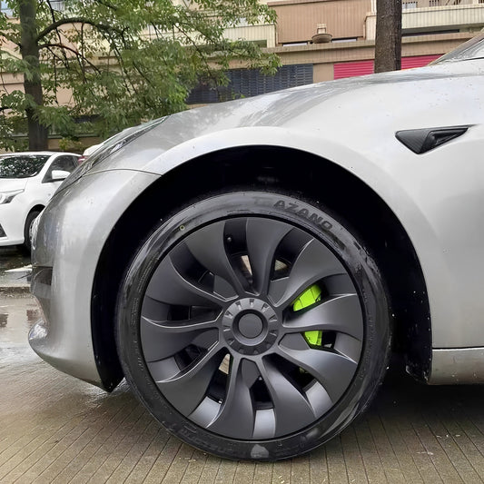 Tesla Model 3/Y AMG-Style Enjoliveurs de roue Aero Hubcap (2017-2023) (4  pièces) - Modèle 3 18 (4 pièces) / Gris