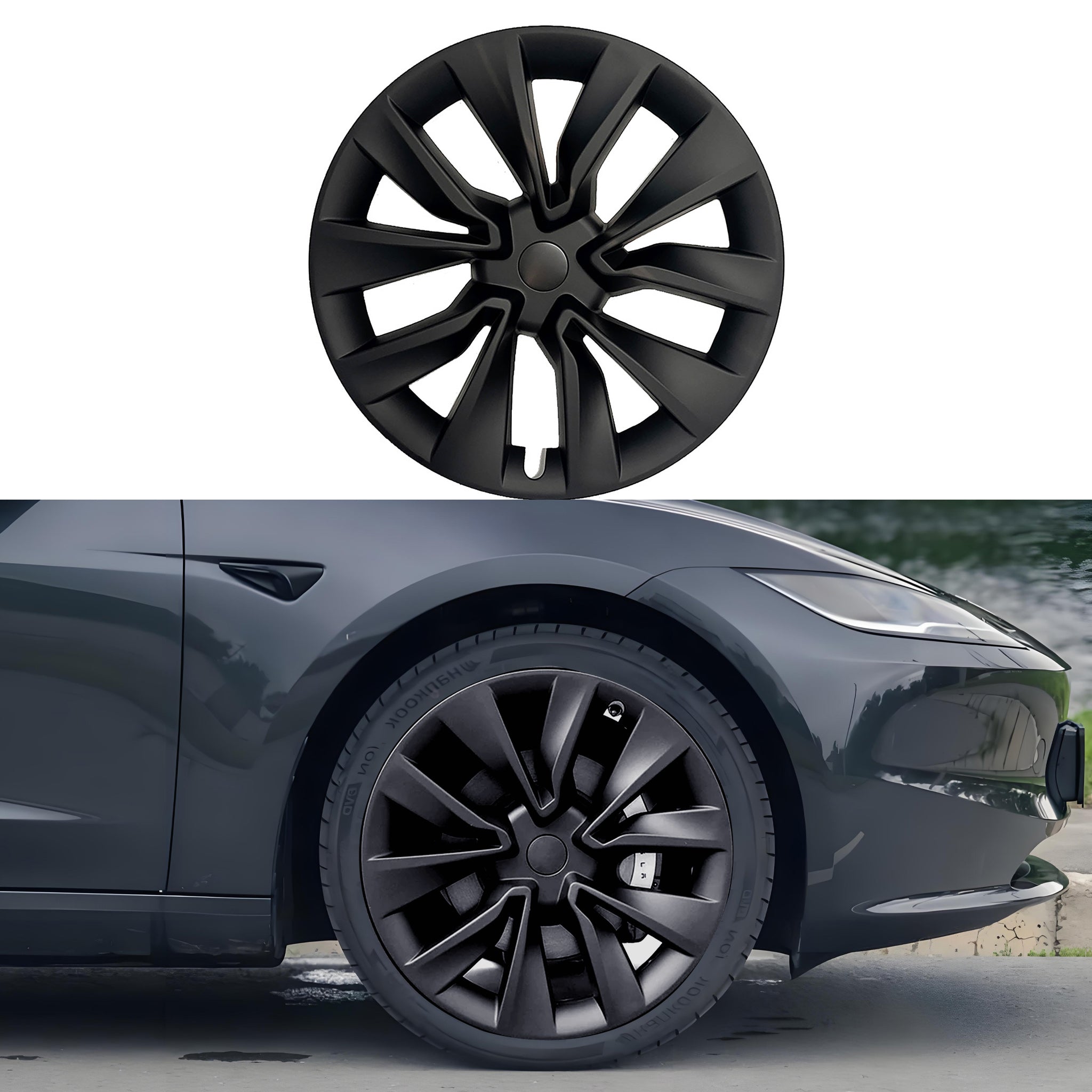 Tesla Model 3 Highland 2024 19-inch Nova Wheel Cover Matte Black