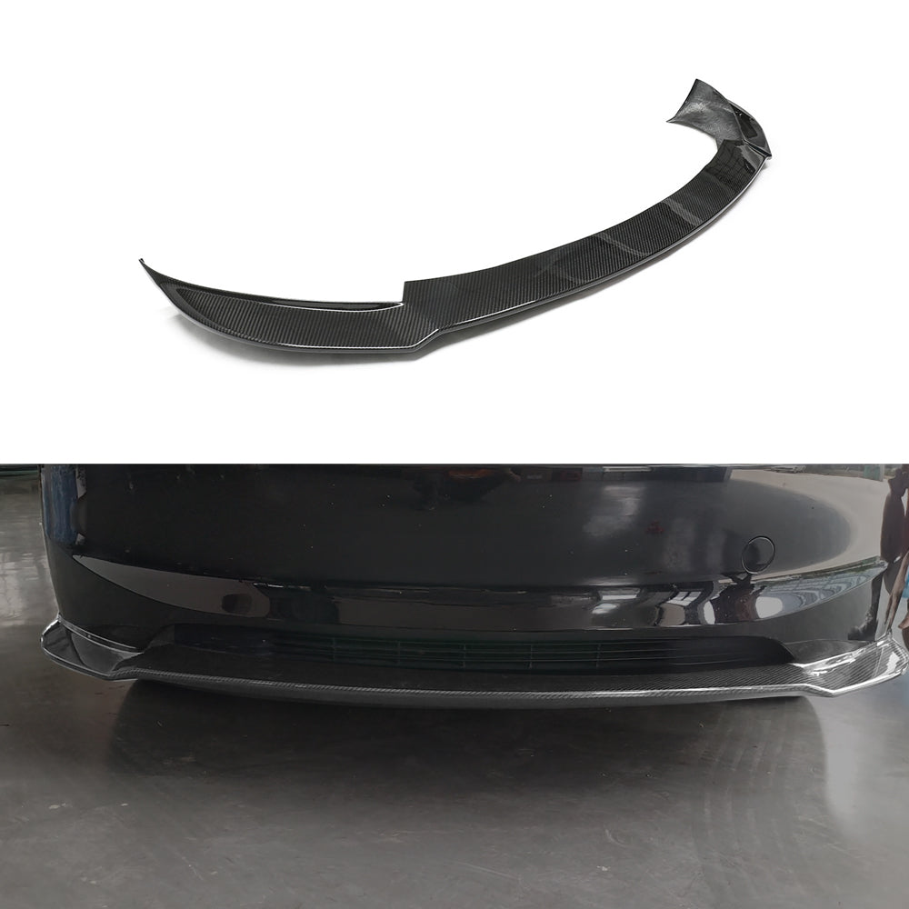 Yeslak Performance Front Lip for Tesla Model 3 (2024+): Premium Carbon Fiber Upgrade for Style & Speed