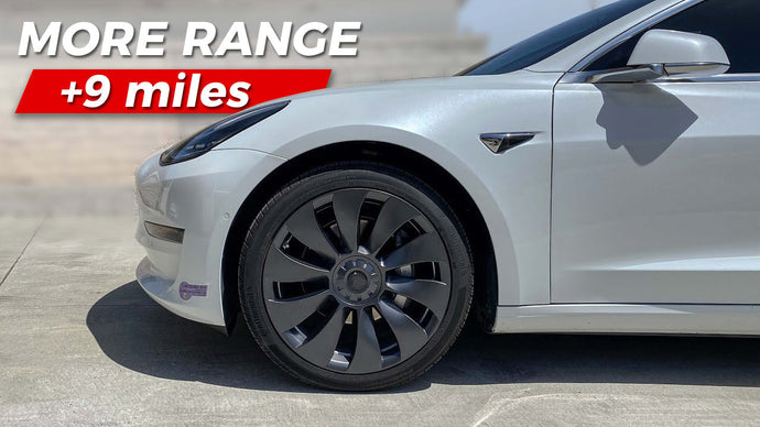 Yeslak 19 Inch Hubcaps Replacement Tesla Model 3 Uberturbine Wheel Cover Efficiency Testing