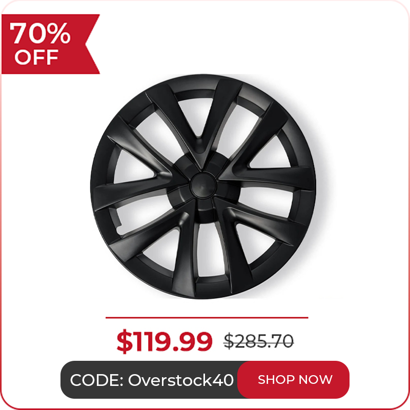 Arachnid Style Wheel Covers For Tesla Model 3 18'' Aero Wheels 2017-2023 (Overstock only available for USA market)