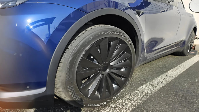 Yeslak Tesla Model Y Cyclone Style Wheel Covers Improved Security and Noise Reduction