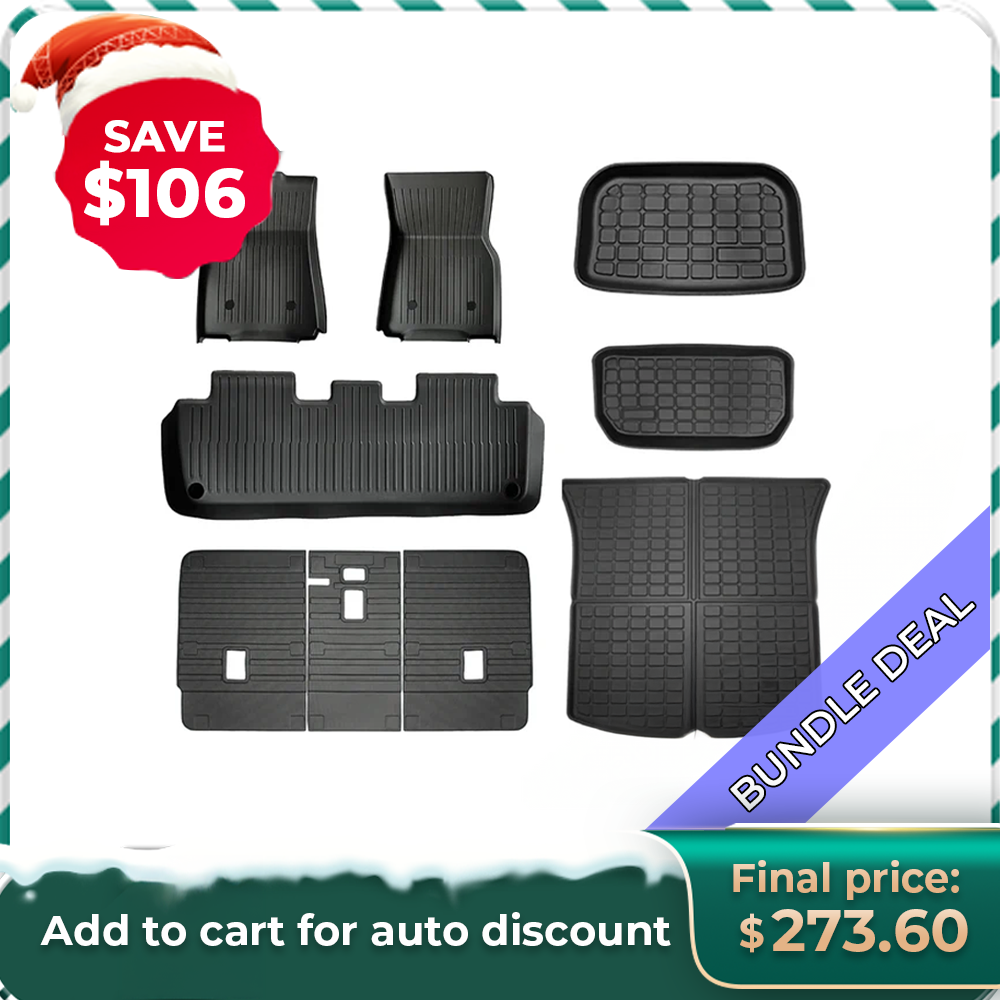 Bundle: Model Y Floor Mats & Liners Full Set 9 PCS