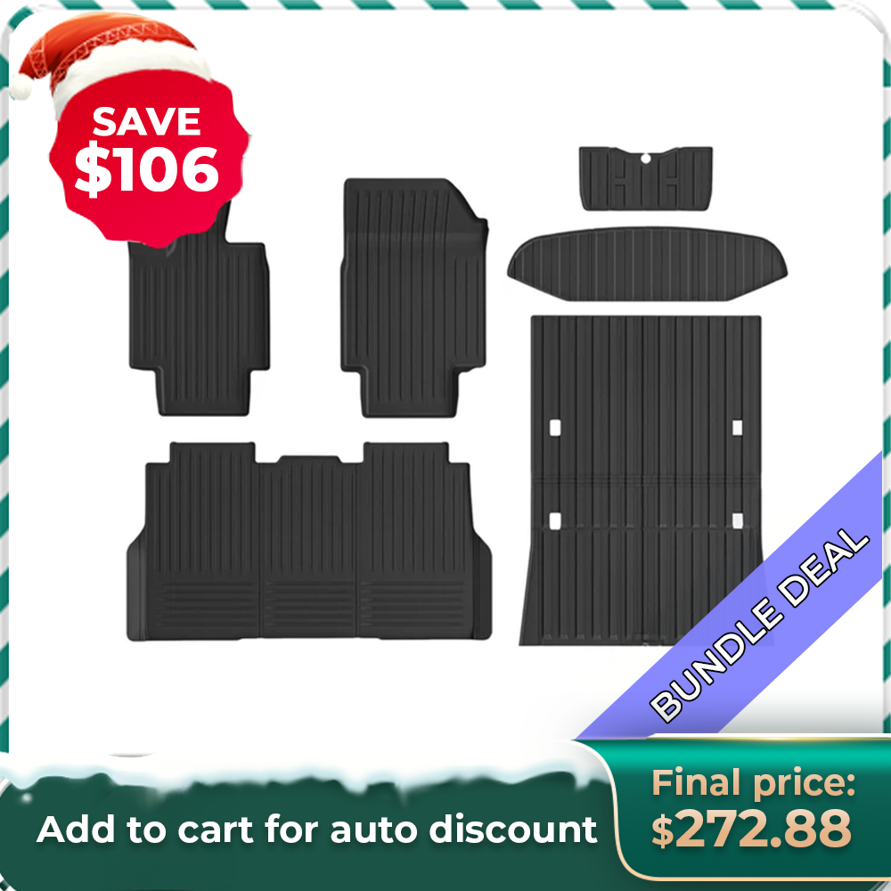 Bundle: Cybertruck Floor Mats & Bed Liners Full Set (6 PCS)