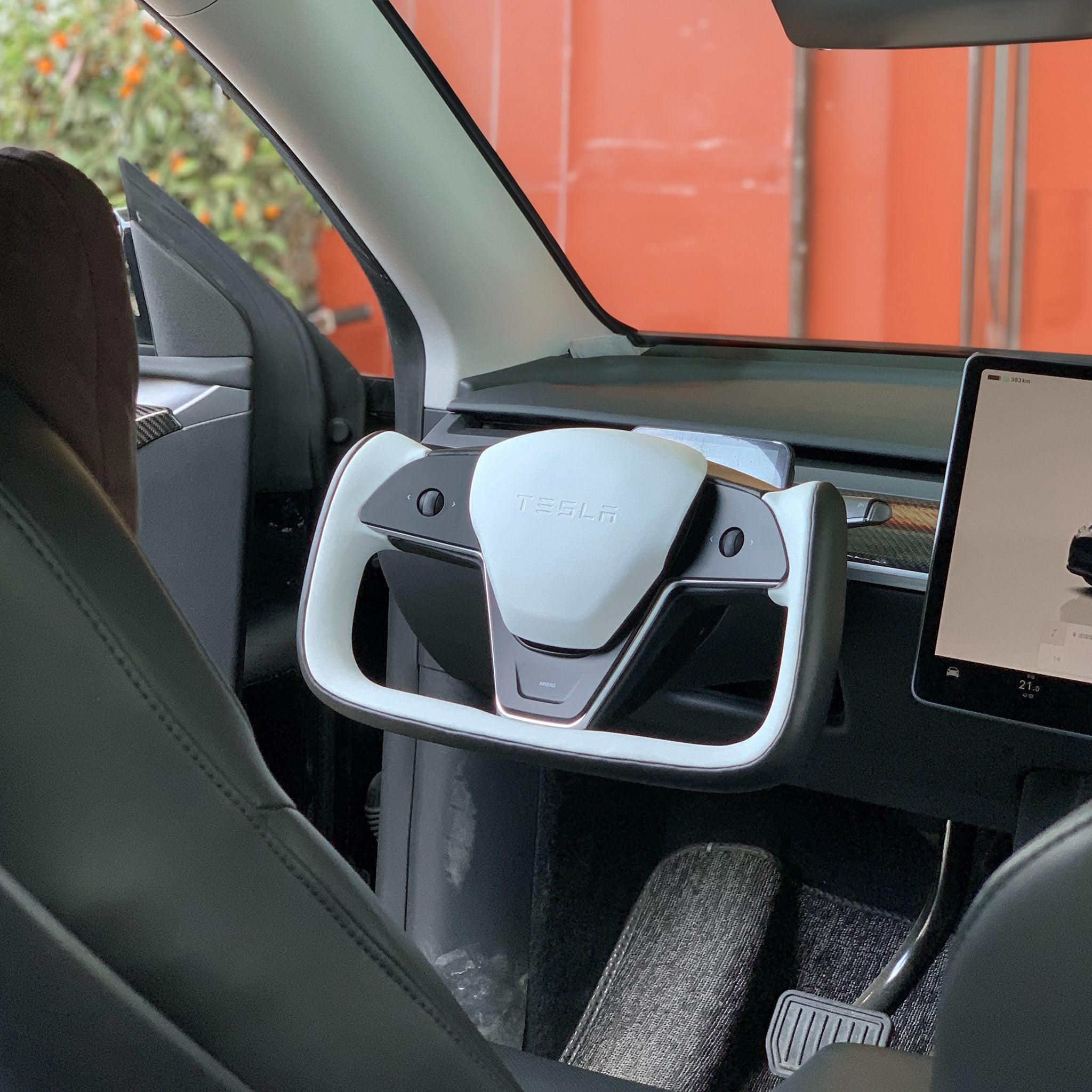 Yoke-Inspired Steering Wheel for Tesla Model 3 & Y