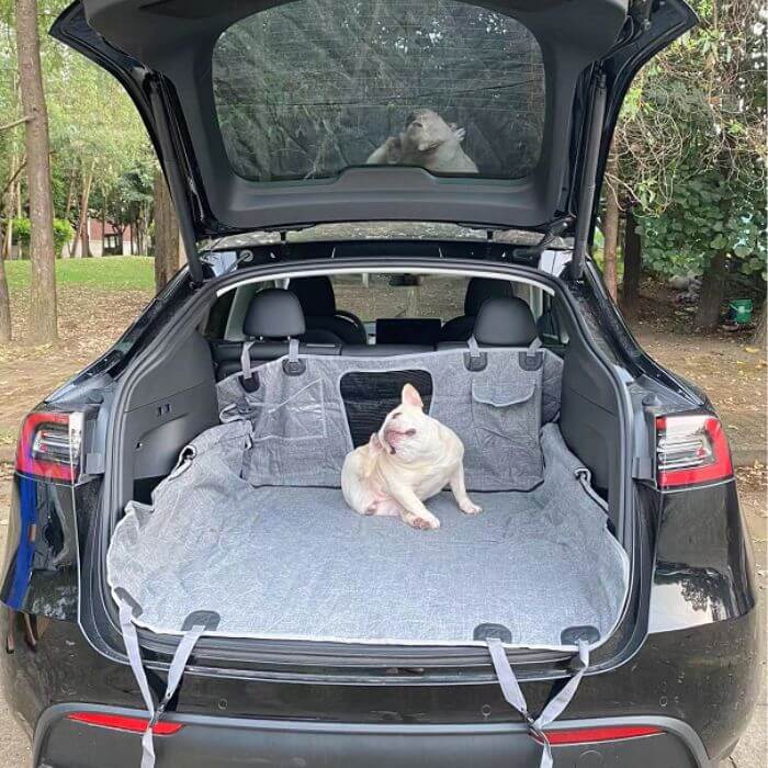 Hundesitzbezug für Haustiere, 100 % wasserdicht, für Tesla Model S3XY –  sichtbar – TESLAUNCH