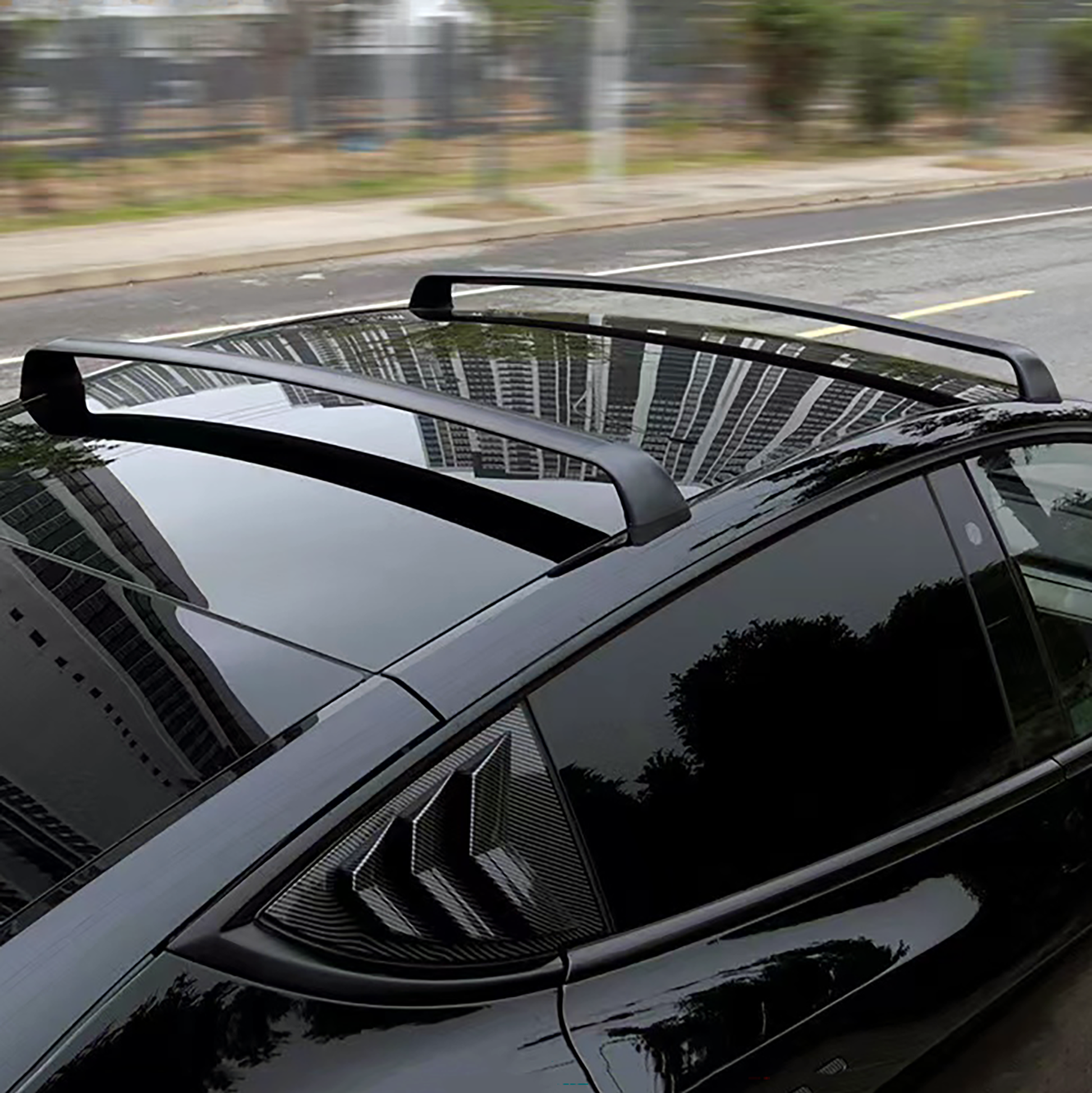 Barres de toit en aluminium pour Tesla Model 3